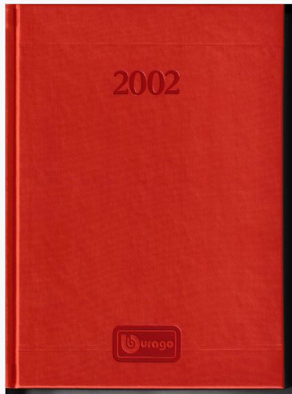 AGENDA BURAGO 2002 COPERTINA IN PELLE - Burago - BUCAT2002AG