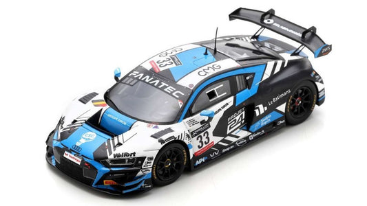 AUDI R8 GT3 N.33 2nd CLASS 24 H SPA 2022 ROBIN-TOMITA-DE PAUW-ROBIN 1:43 - Spark Model - SB515