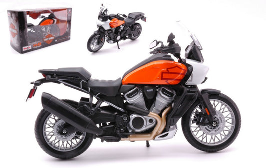 HARLEY DAVIDSON PAN AMERICA 1250 WHITE ORANGE 1:12 - Maisto - MI32338