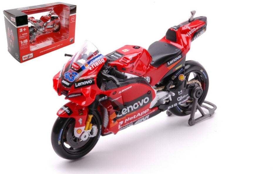 DUCATI DESMOSEDICI LENOVO 2022 N.43 JACK MILLER 1:18 - Maisto - MI36391M