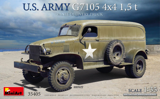 U.S. ARMY G7105 4x4 15 t PANEL VAN  KIT 1:35 - Miniart - MIN35405