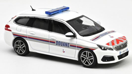 PEUGEOT 308 SW 2018 DOUANES 1:43 - Norev - NV473941
