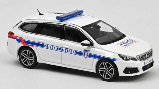 PEUGEOT 308 SW 2018 POLICE MUNICIPALE 1:43 - Norev - NV473943