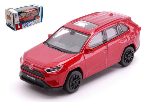 TOYOTA RAV 4 2022 RED METALLIC 1:43 - Burago - BU30466B