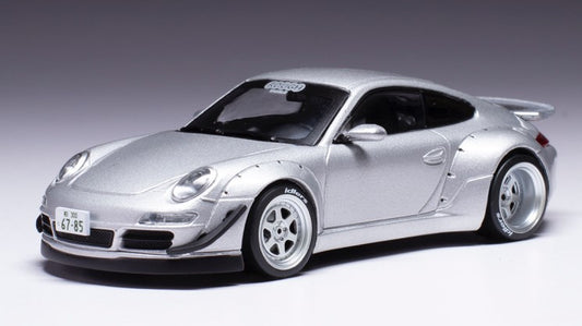 PORSCHE RWB 997 SILVER 1:43 - Ixo Model - MOC337