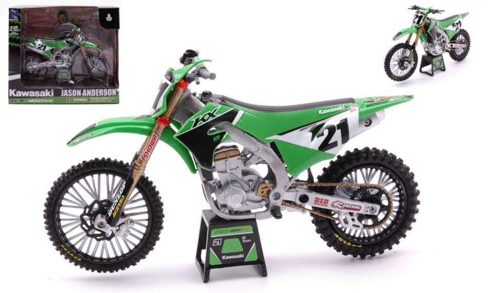 KAWASAKI KX 450 SR N.21 JASON ANDERSON 1:12 - New Ray - NY58413