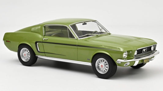 FORD MUSTANG FASTBACK GT 1968 LIGHT GREEN METALLIC 1:12 - Norev - NV122704