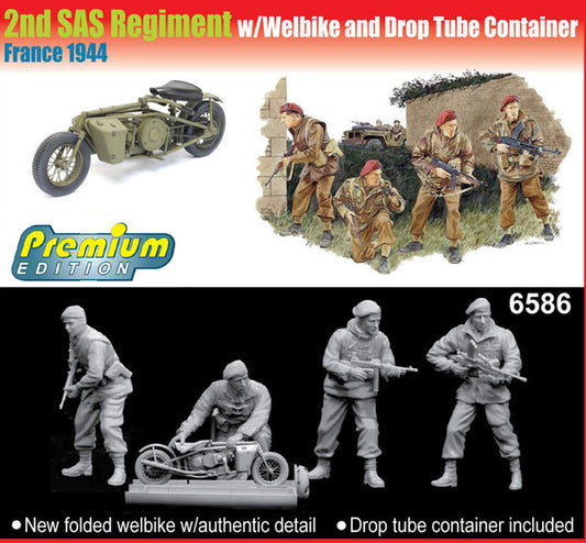 2nd SAS REGIMENT W/WELBIKE KIT 1:35 - Dragon - D6586