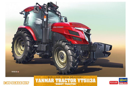 YANMAR TRACTOR YT5113A ROBOT TRACTOR KIT 1:35 - Hasegawa - HA66108