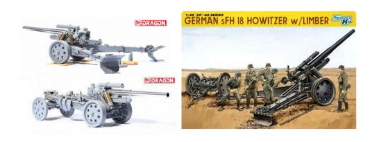 GERMAN s.FH.18 HOWITZER W/LIMBER KIT 1:35 - Dragon - D6392