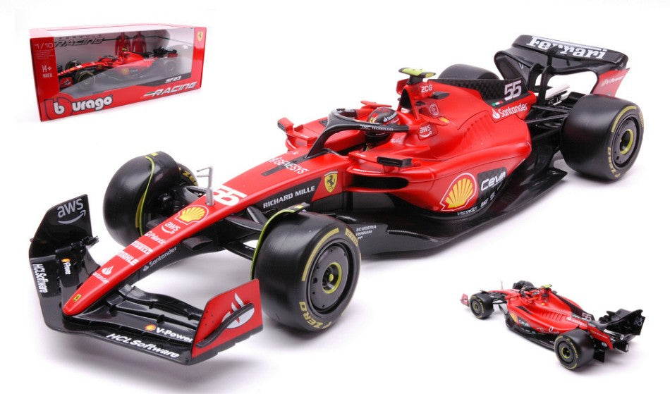 FERRARI F-23 N.55 2023 CARLOS SAINZ 1:18 - Burago - BU16812S