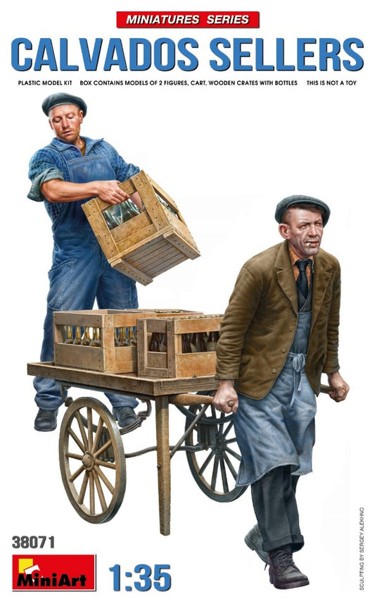 CALVADOS SELLERS (VENDITORI DI BEVANDA ALCOLICA) KIT 1:35 - Miniart - MIN38071