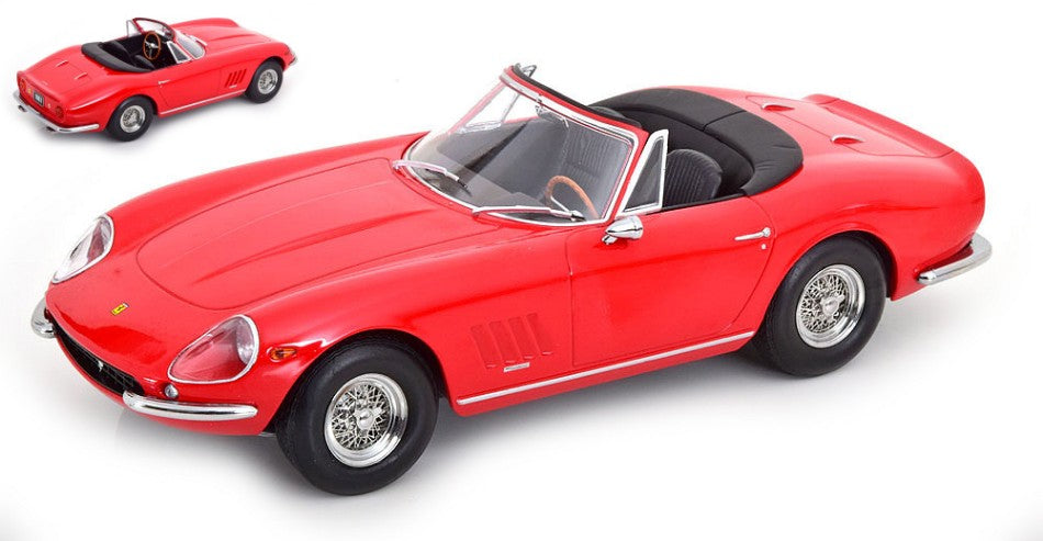 FERRARI 275 GTB4 NART SPYDER 1967 RED 1:18 - KK Scale - KKDC180234