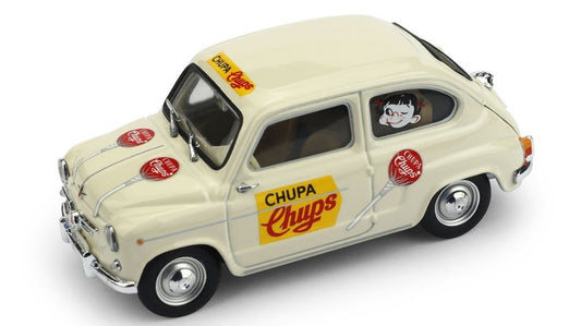 SEAT 600D COMMERCIALE CHUPA CHUPS 1960 1:43 - Brumm - BM0637