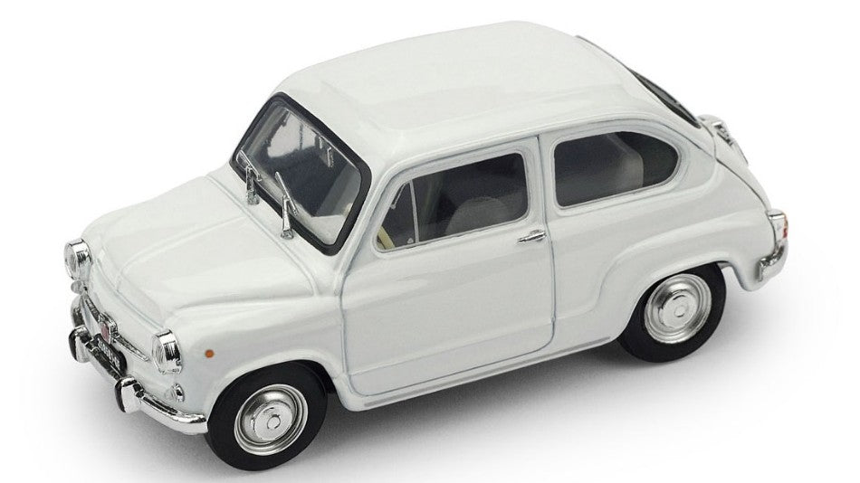 FIAT 600 D FANALONE 1965 BIANCO 1:43 - Brumm - BM0349-01