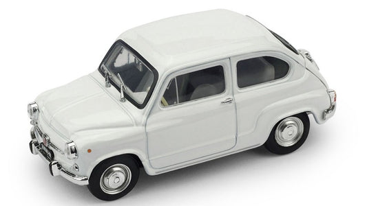 FIAT 600 D FANALONE 1965 BIANCO 1:43 - Brumm - BM0349-01