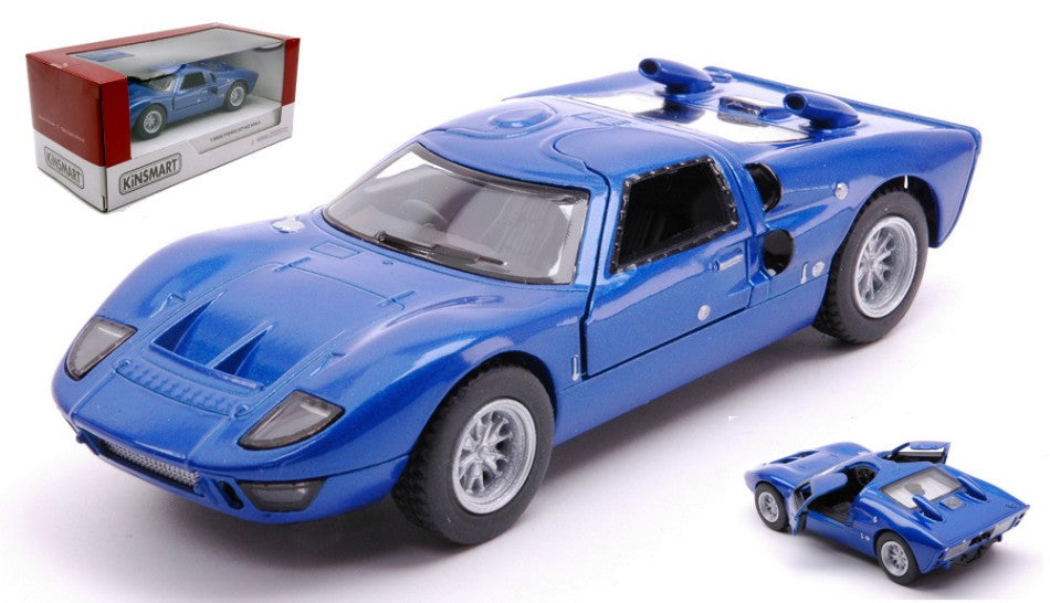 FORD GT40 MKII 1966 BLUE BOX cm 12 - Kinsmart - KT5427WB