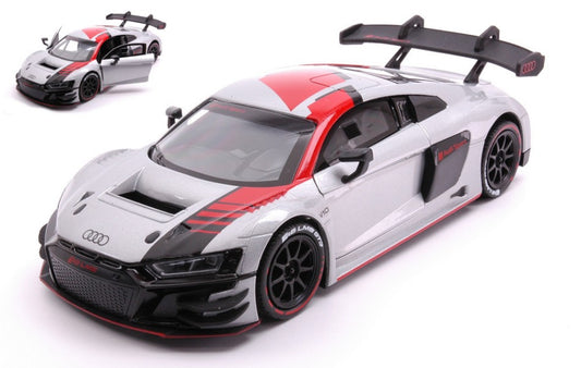 AUDI R8 LMS GT3 SILVER/RED 1:24 - MotorMax - MTM73788