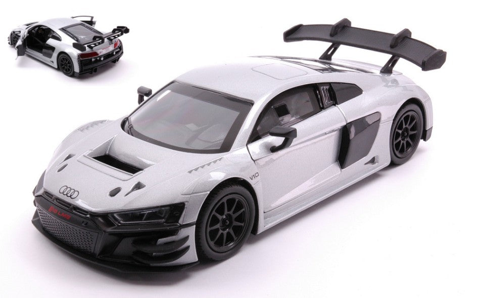 AUDI R8 LMS GT3 ICE SILVER METALLIC 1:24 - MotorMax - MTM79380S