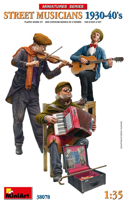 STREET MUSICIANS 1930-40KIT 1:35 - Miniart - MIN38078
