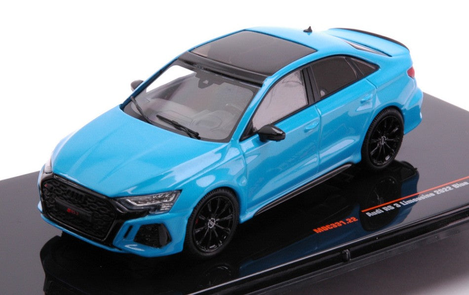 AUDI RS3 2022 BLUE 1:43 - Ixo Model - MOC331