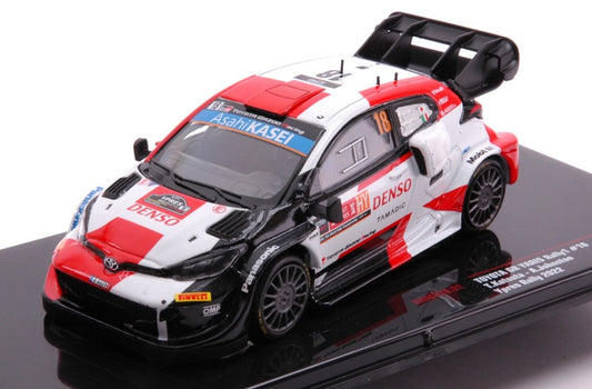 TOYOTA YARIS WRC N.18 RALLY YPERN 2022 KATSUTA-JOHNSTON 1:43 - Ixo Model - RAM876
