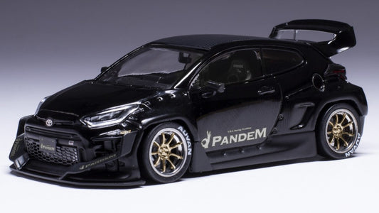 TOYOTA PANDEM GR YARIS BLACK 1:43 - Ixo Model - MOC340