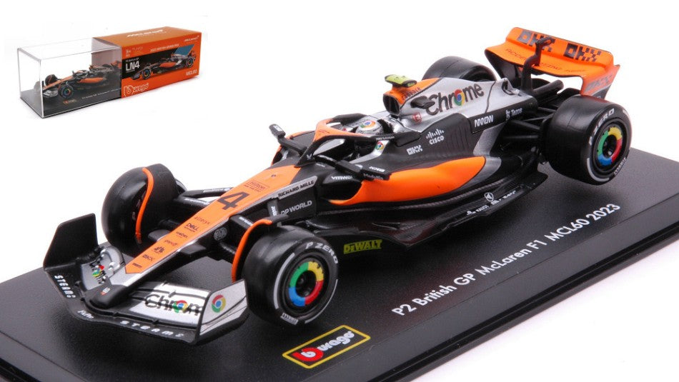 MC LAREN MCL60 N.4 2023 LANDO NORRIS SIGNATURE 1:43 - Burago - BU38088N