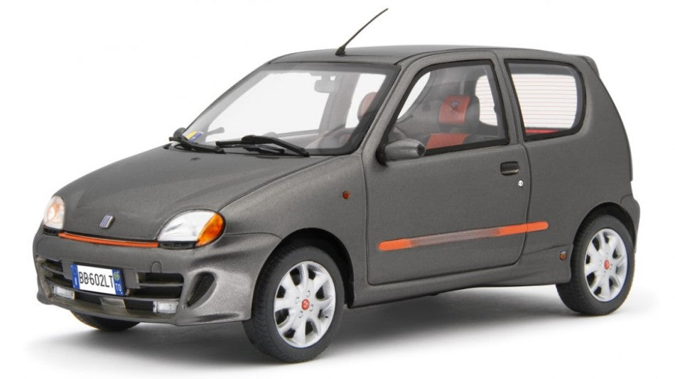 FIAT 600 SPORTING ABARTH 1998 DARK MET.GREY 1:18 - Laudo Racing - LM170C