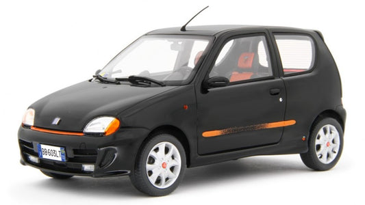 FIAT 600 SPORTING ABARTH 1998 BLACK 1:18 - Laudo Racing - LM170D