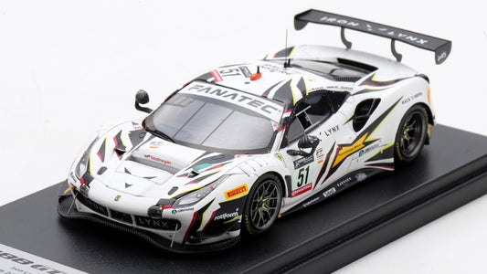FERRARI 488 GT3 N.51 IRON LYNX 9th 24H SPA 2022 MOLINA/CALADO/NIELS.1:43 - Looksmart - LSRC151