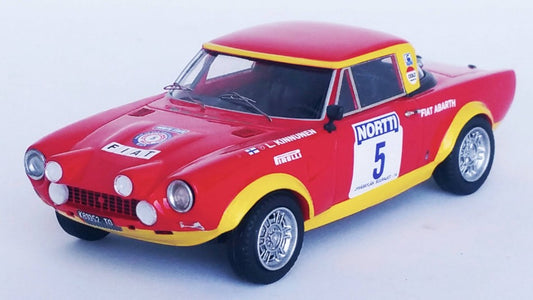 FIAT 124 ABARTH N.5 1000 LAKES RALLY 1974 KINNUNEN-AHO 1:43 - Trofeu - TFDSN149