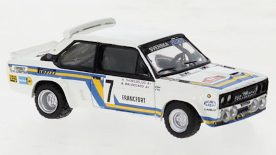FIAT 131 ABARTH NR.7 SVENSKA FIAT MONTE CARLO B.VALDEGAARD 1:87 - Brekina - BRE22661