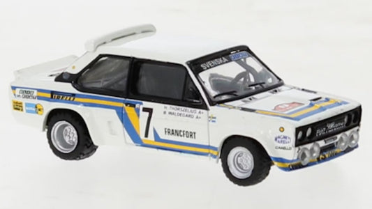 FIAT 131 ABARTH NR.7 SVENSKA FIAT MONTE CARLO B.VALDEGAARD 1:87 - Brekina - BRE22661