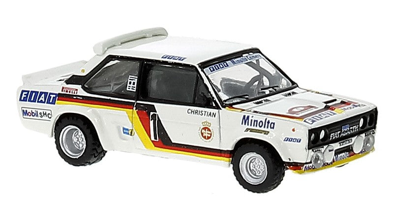FIAT 131 ABARTH NR.1  FIAT MINOLTA RALLY HUNSRUECK W.ROHRL 1:87 - Brekina - BRE22662