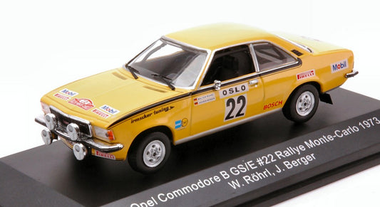 OPEL COMMODORE B GS/E N.22 RALLY MONTE CARLO 1973 W.ROHRL-J.BERGER 1:43 - CMR Classic Model Replicars - WRC026