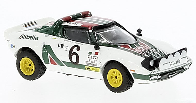 LANCIA STRATOS HF N.6 2nd RALLY MONTECARLO 1976 WALDEGAARD-THORSZEL.1:87 - Brekina - BRE29656