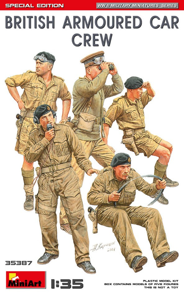 BRITISH ARMOURED CAR CREW SPECIAL EDITION KIT 1:35 - Miniart - MIN35387