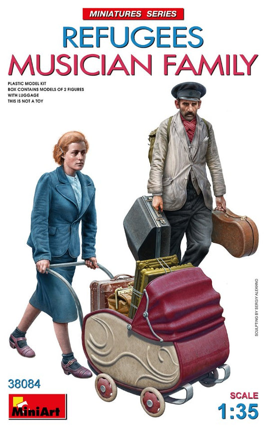 REFUGEES MUSICIAN FAMILY KIT 1:35 - Miniart - MIN38084