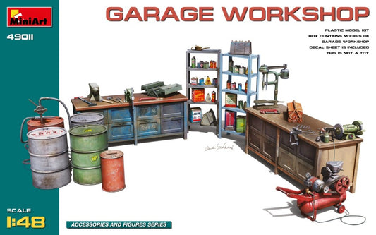 GARAGE WORKSHOP KIT 1:35 - Miniart - MIN49011