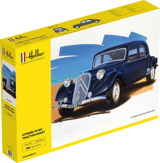 CITROEN 15 SIX TRACTION AVANT KIT 1:8 - Heller - HL80799