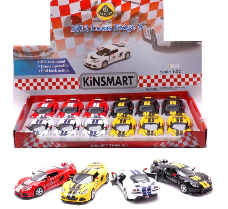 LOTUS EXIGE S 2012 COL.ASS.cm 12,5 1:32 - Kinsmart - KT5361DF