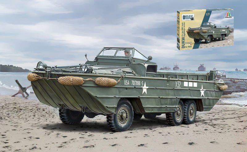 DUKW 2 1/ Ton GMC TRUCK AMPHIBIOUS VERSION D-DAY 80th ANNIV.KIT 1:72 - Italeri - IT7022