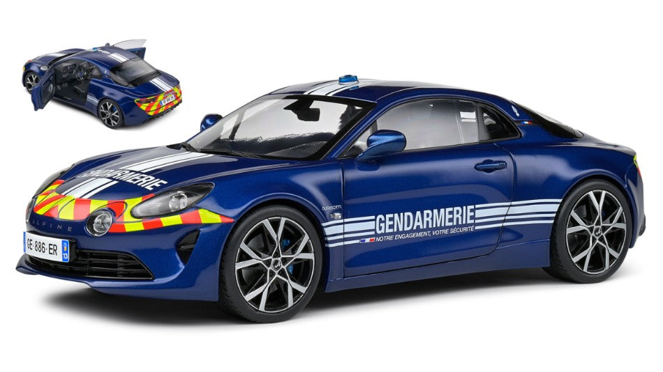 ALPINE A110 GENDARMERIE 2023 BLUE 1:18 - Solido - SL1801628