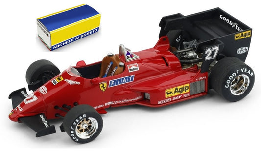 FERRARI 126 C 4 MICHELE ALBORETO 1984 N.27 WINNER BELGIUM GP 1:43 - Brumm - BM0142