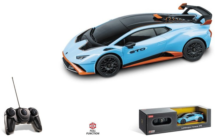 LAMBORGHINI HURACAN STO RADIOCOMANDO LIGHT BLUE 1:24 - Mondo Motors - MM63704