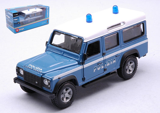 LAND ROVER DEFENDER LWB POLIZIA 1:32 - Burago - BU01526