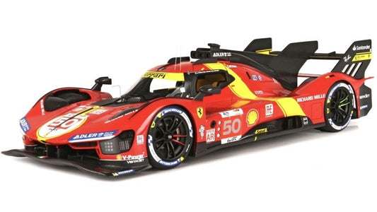 FERRARI 499P N.50 5th LE MANS 2023 (POLE P.) FUOCO/MOLINA/NIELSEN 1:18 - Burago - BU16301B