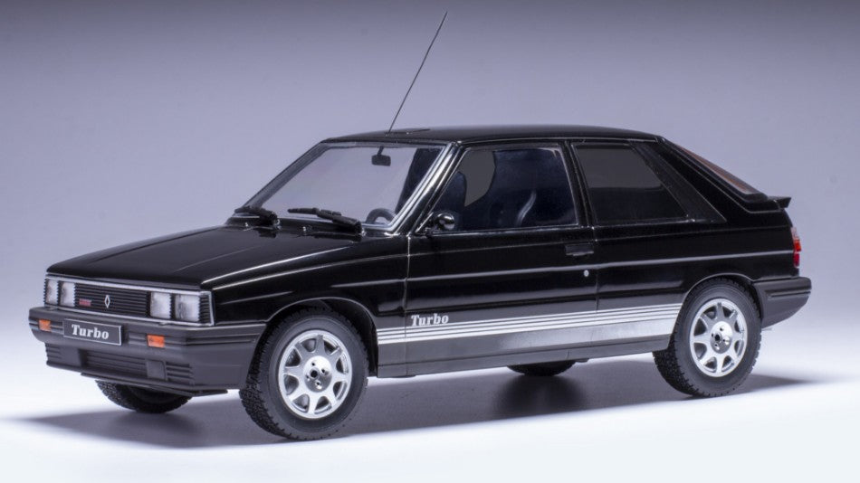 RENAULT 11 TURBO 1987 BLACK CUSTOM TUNING 1:18 - Ixo Model - 18CMC179