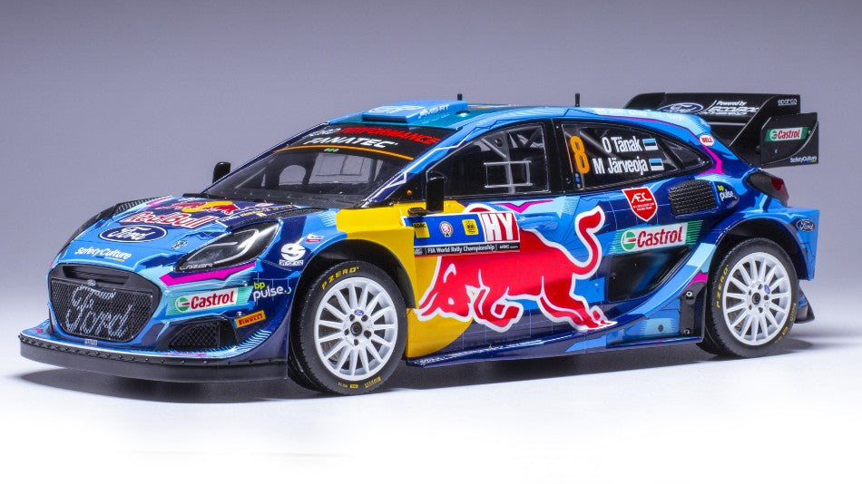 FORD PUMA WRC N.8 CENTRAL EUROP.RALLY 2023 TANAK-JARVEOJA 1:18 - Ixo Model - 18RMC187